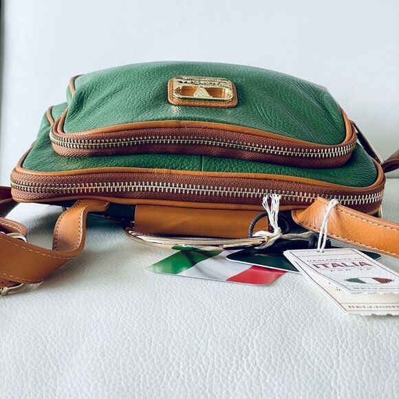 NWT  RARE Valentina Sling Backpack Real Finest Italian Leather Convertible Bag main image 11
